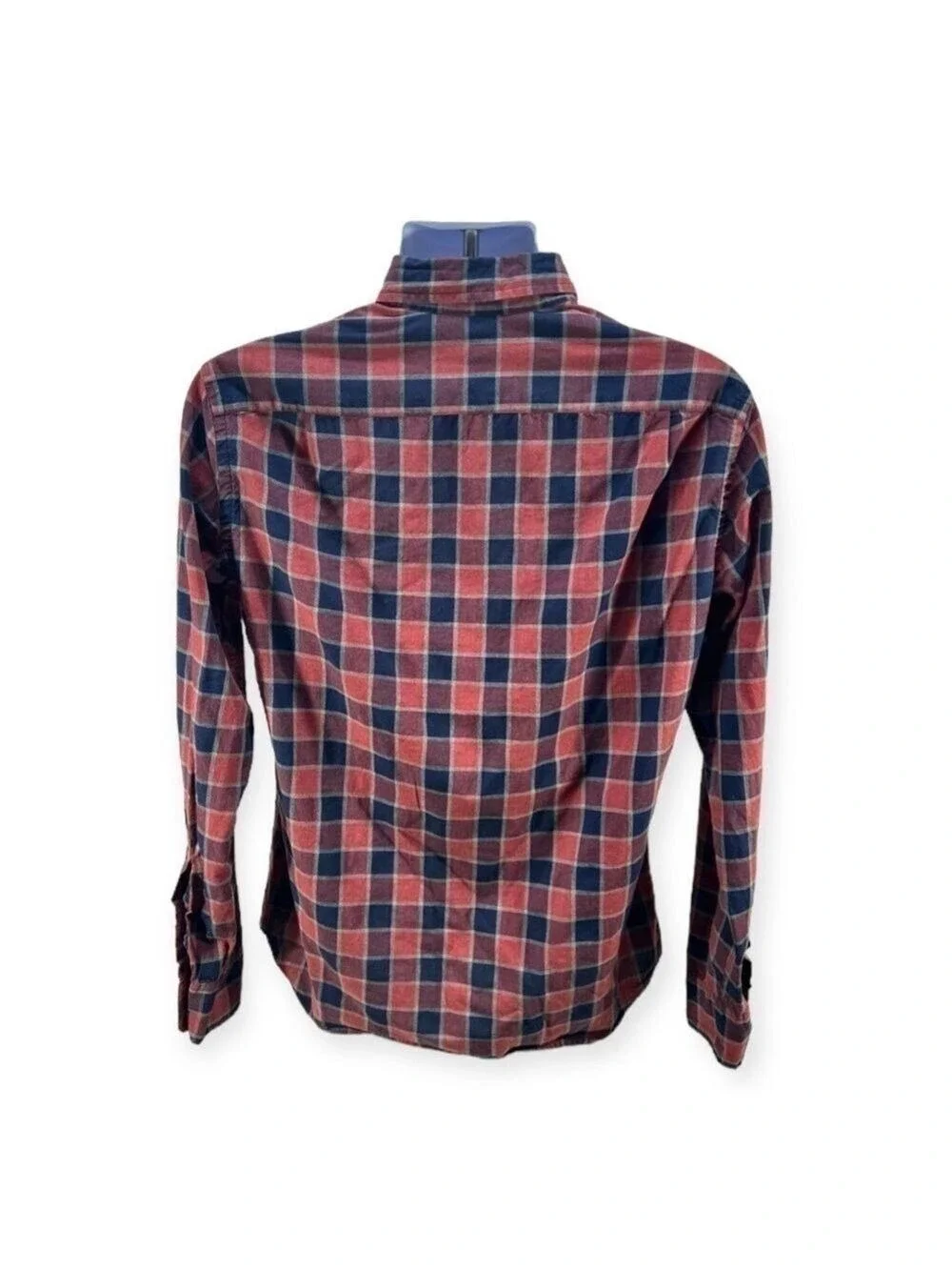 J Crew Men’s Long Sleeves Buttons Down Slim Plaid Heather Cotton Shirt Size M